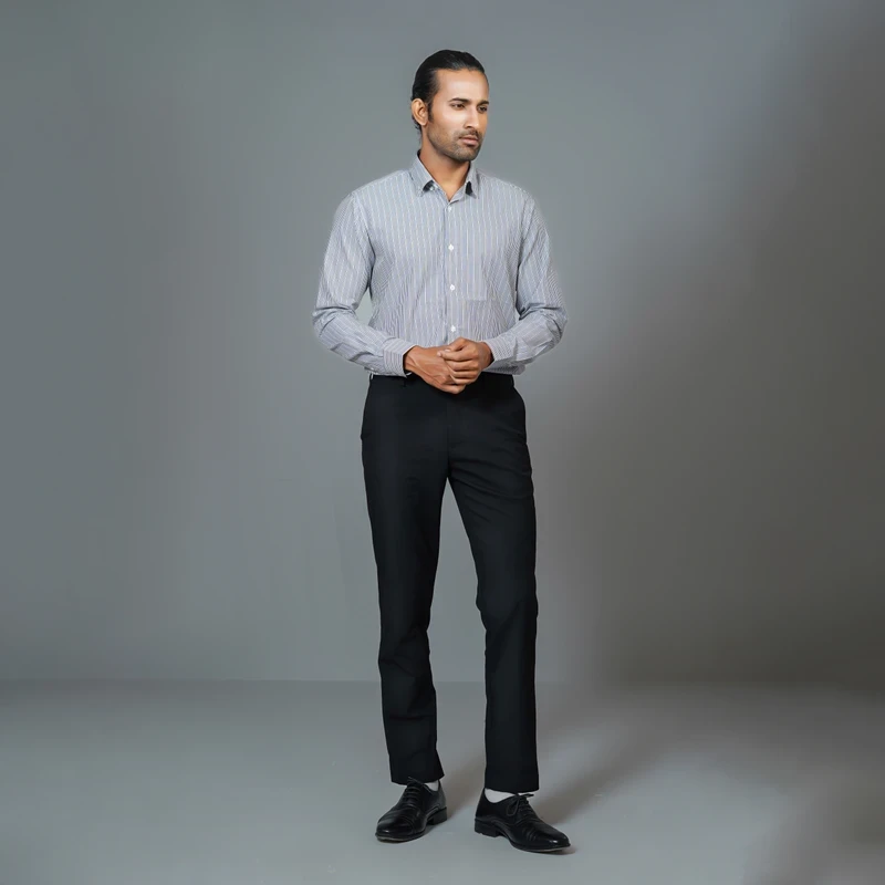 Formal stripes shirt J ART-S217 - Image 4