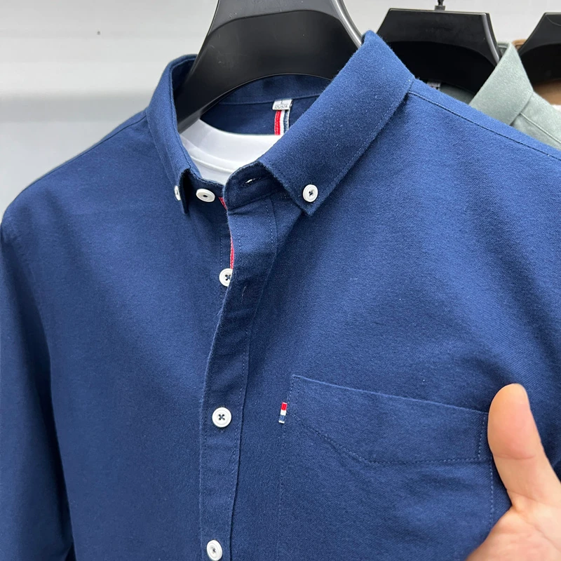 Navy Blue color shirt premium shirt for men's AF-185 - Image 4