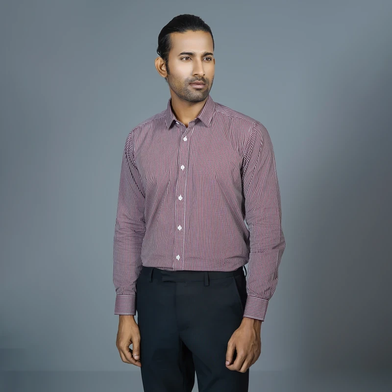 Formal checked shirt J ART-C210 - Image 3