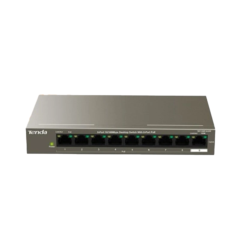 Tenda TEF1110P-8-102W 8 Port Gigabit Desktop Switch With 8-Port PoE