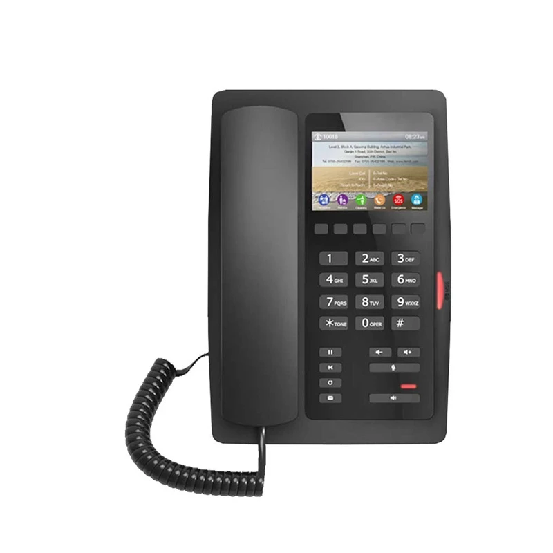 Fanvil H5 Black Regular Hotel IP Phone Set Without Adapter