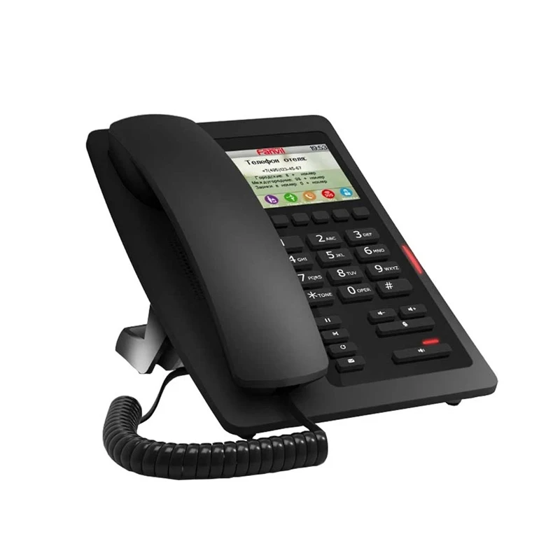 Fanvil H5 Black Regular Hotel IP Phone Set Without Adapter - Image 3