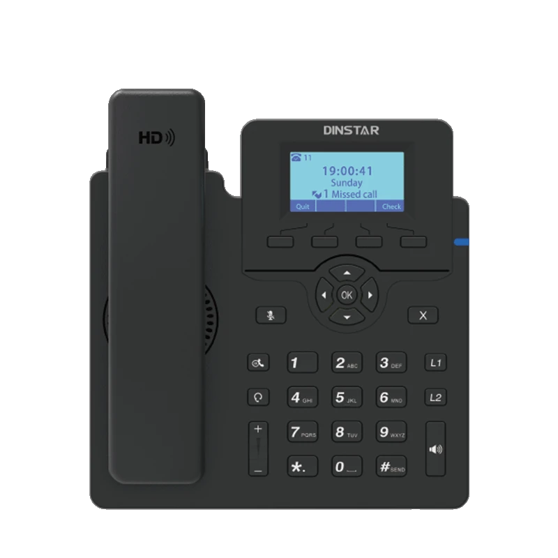 DINSTAR C60U-W Wi-Fi IP Phone with POE & With Adapter