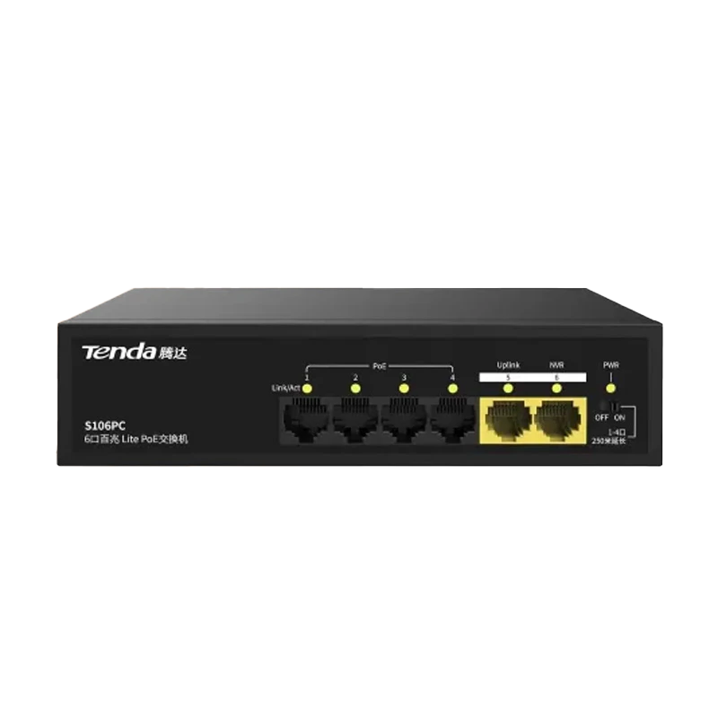 Tenda S106PC 6-Port 100M Unmanaged PoE Switch - Image 3