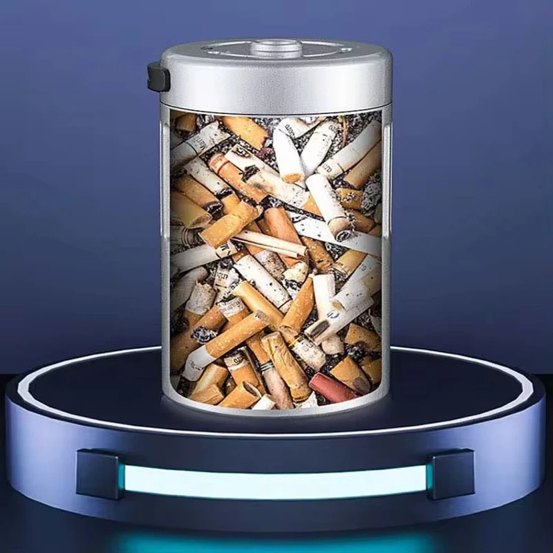 Multi-functional Portable Usb Cigarette Lighter with Ashtray - Image 4