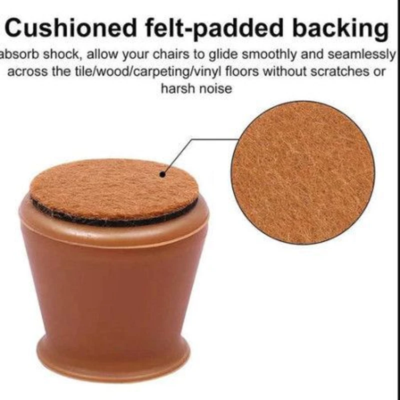 24 Pcs Silicone chair legs Protective cover