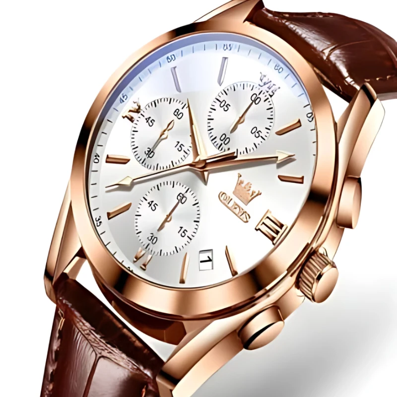 Olevs 2872 Quartz Wrist watch (White Dial)