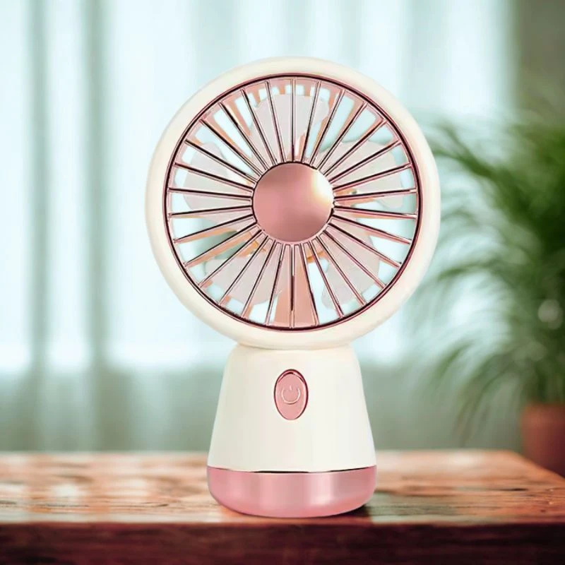 Mini Portable Fan USB Rechargeable Night Light Cooling Handheld Fan Three Speed Adjust ventilador