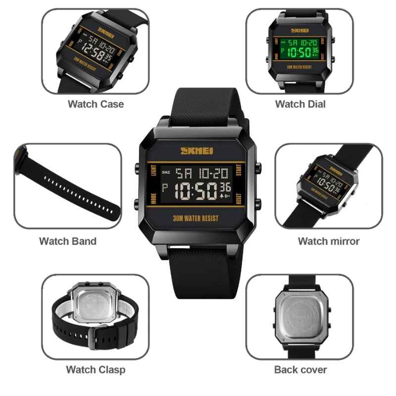 SKMEI 1848 (Yellow Belt) - Image 3