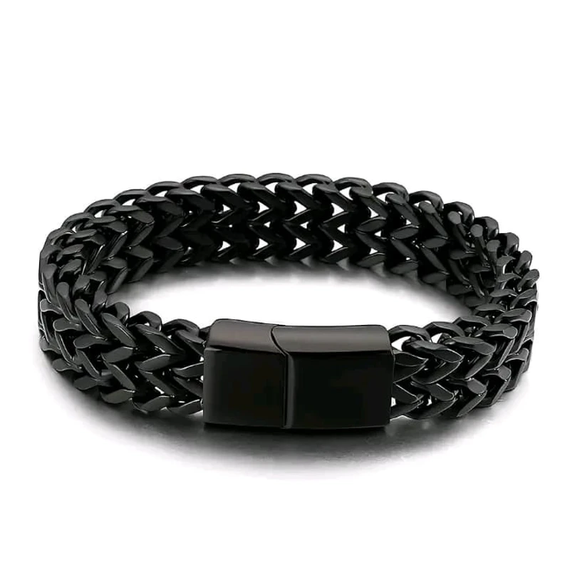 Pristine Artistry Raven silver Thick Cuban Chain Bracelet - Image 3