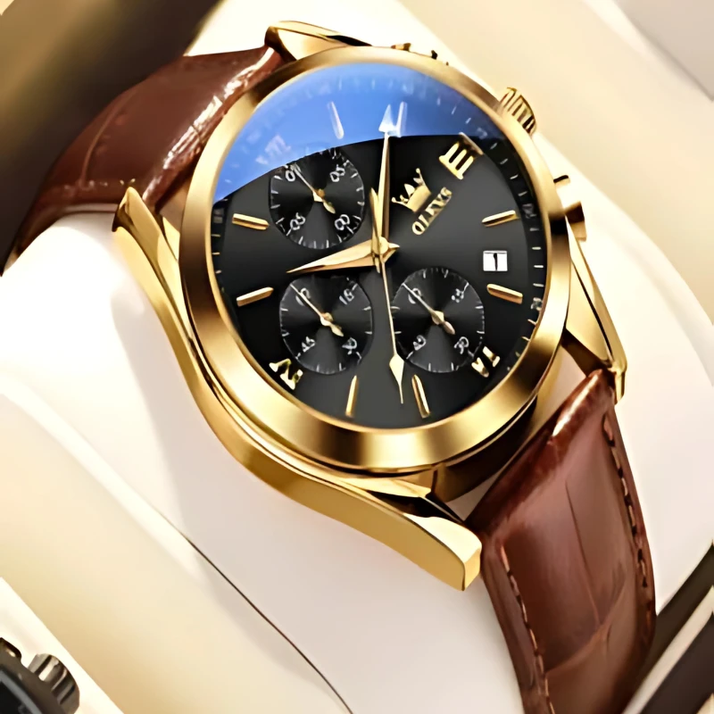 Olevs 2872 Quartz Wrist watch (Black Dial)