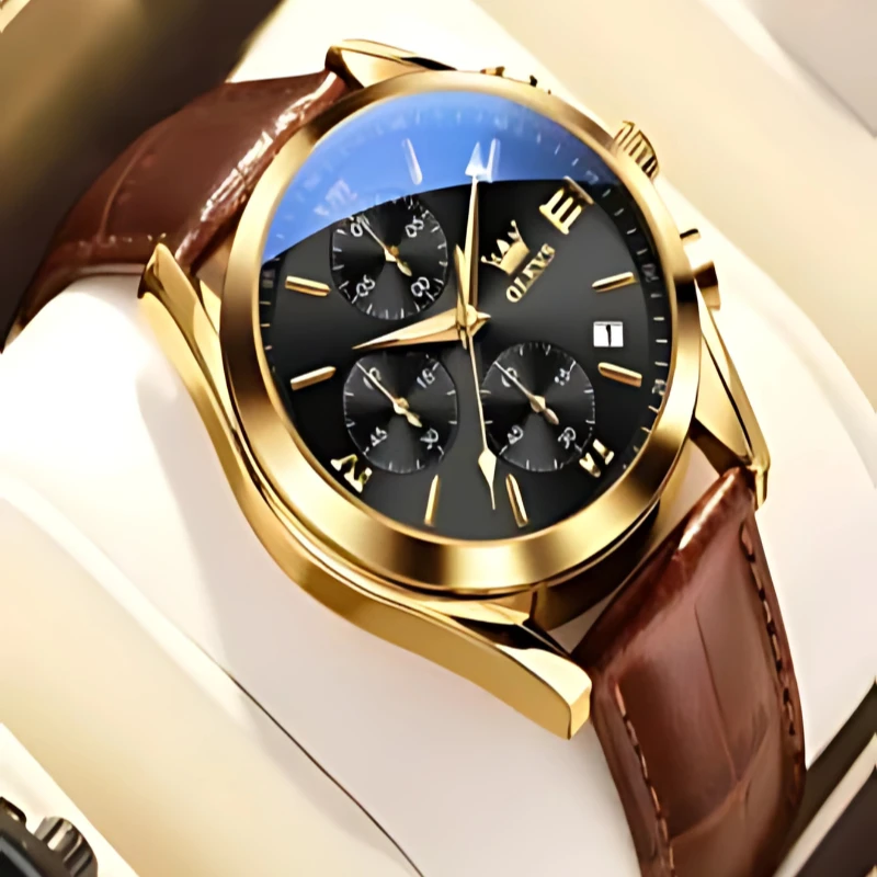 Olevs 2872 Quartz Wrist watch (Black Dial)