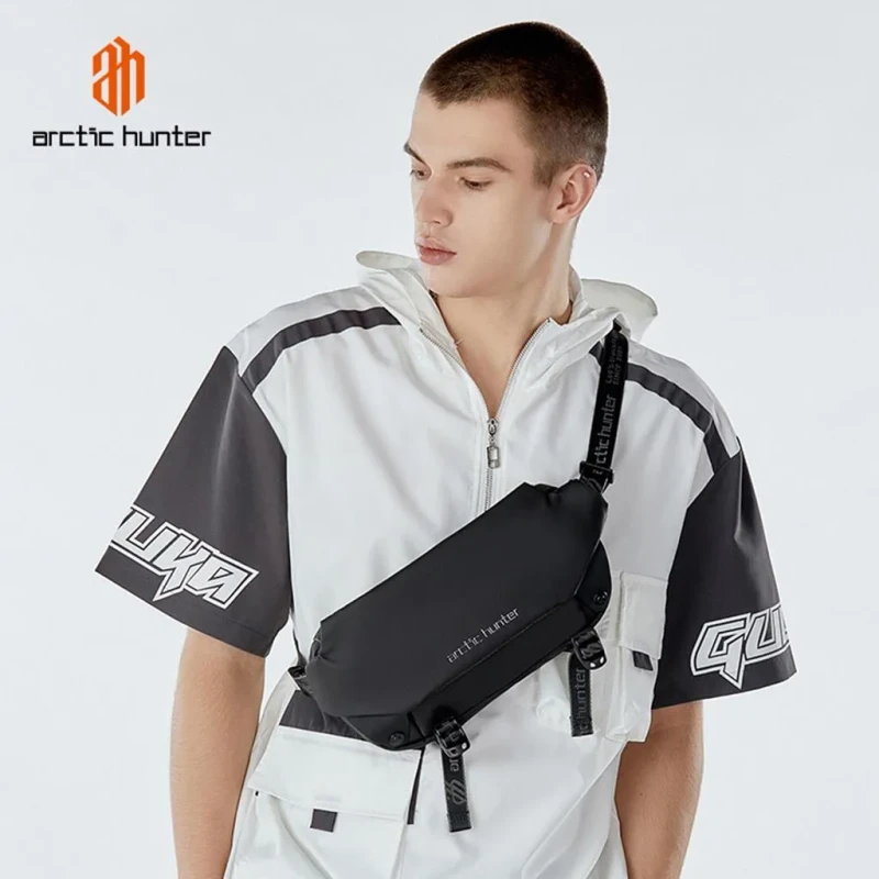 Arctic Hunter YB00047 Chest bag, waist bag, running bag, cool shoulder bag, waterproof, lightweight - Image 4