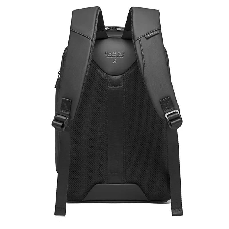 BANGE BG-7277 Business Large Capacity Backpack Men Waterproof Travel Computer Backpack(Black) - Image 3