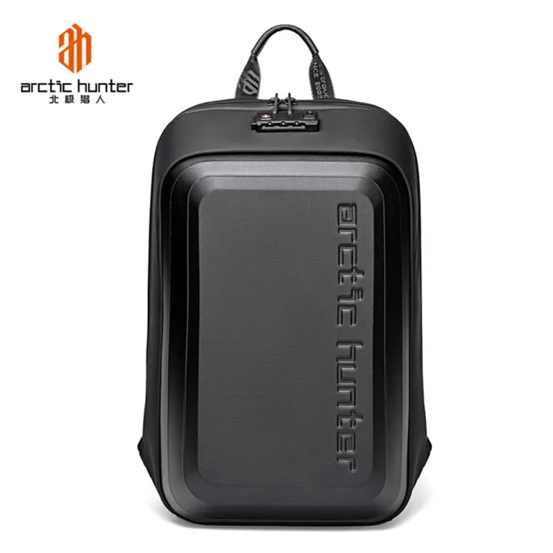 Arctic Hunter B00451 15.6-Inch Laptop Anti Theft Sport Waterproof Carbon Fiber Case USB Backpack Bag