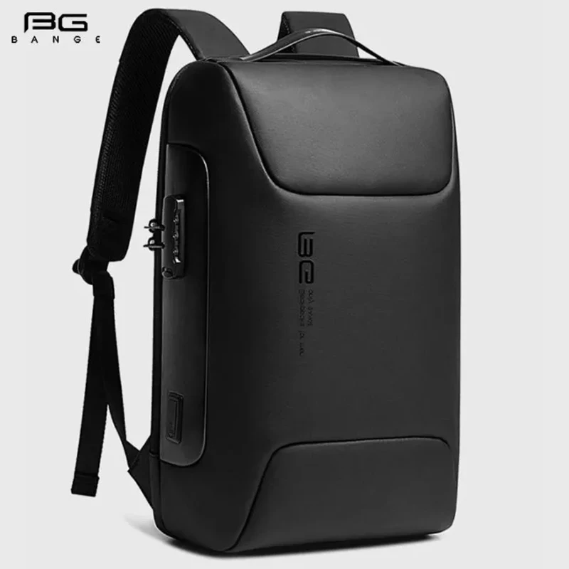 Bange 7216 প্রিমিয়াম মানের ওয়াটারপ্রুফ বড় ক্যাপাসিটি বিজনেস ল্যাপটপ এবং এক্সটার্নাল usb চার্জিং পোর্ট সহ ভ্রমণের ব্যাকপ্যাক (290000452)