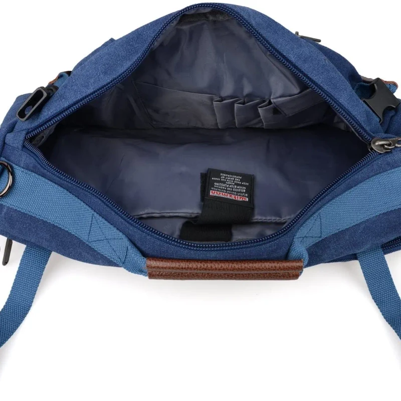 Witzman Travel Backpack Outdoor Hiking Camping Daypack Laptop Weekender Backpack (Model 2021) - Blue and Brown - Image 3