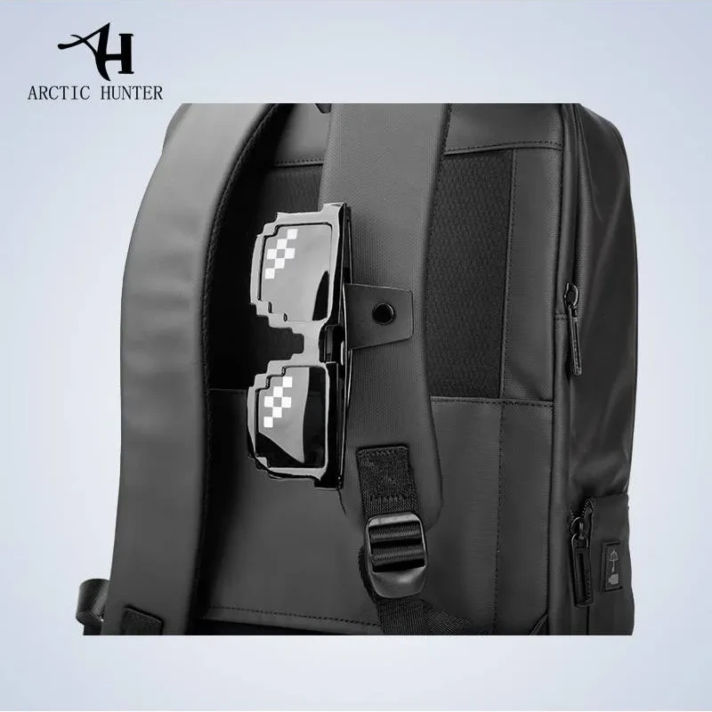 ARCTIC HUNTER B00328 LAPTOP BAG MENS USB CHARGING WATERPROOF LAPTOP BACKPACKS