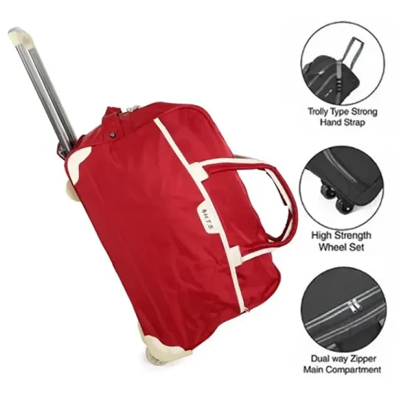 HTS Rolling Duffel Travel Trolley Bag - Image 3