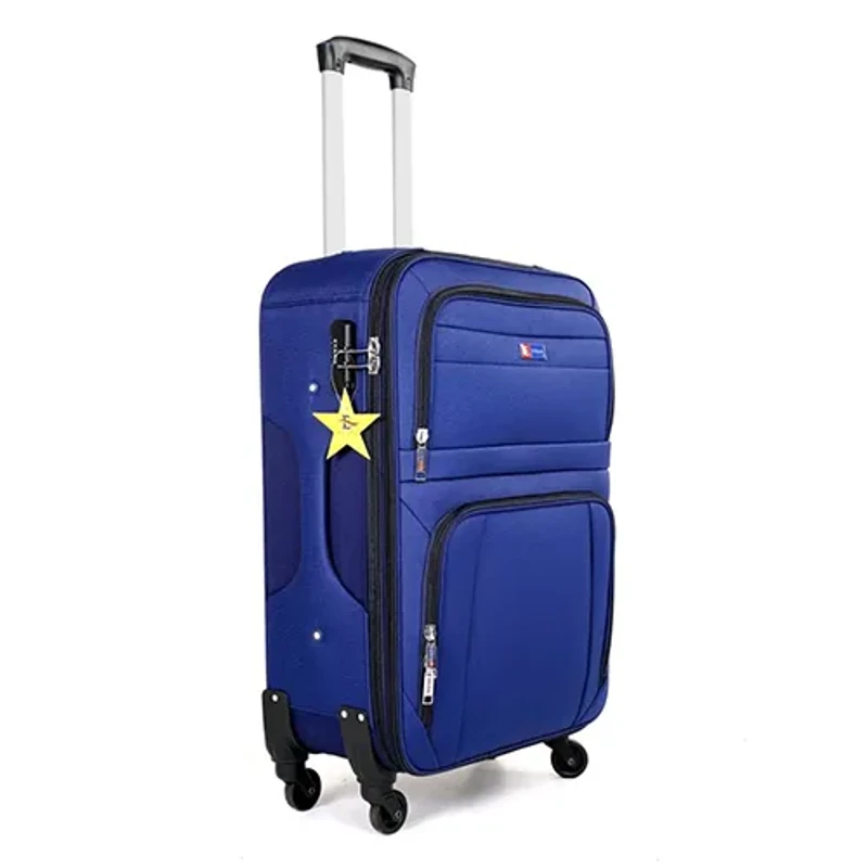 Dell Exclusive Nylon Fabric & Zipper Waterproof and Washable Trolley Luggage-003 (Black) - Image 5