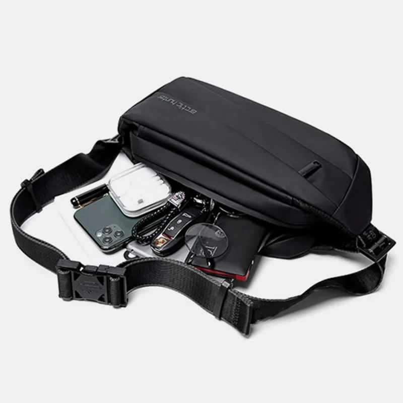 Waterproof Crossbody Sling Chest Bag-BD03(Black)