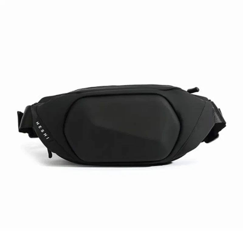 Ty-01 3D Hard Shell Crossbody Waist Bag By Heshi (Black) - Image 3