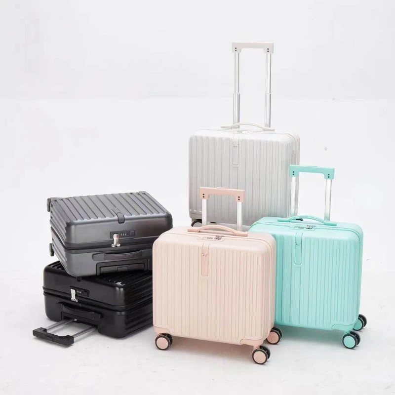 Nan Xiang 17" Carry-on Cabin Crew Trolley Luggage-NX70317(Light Green)