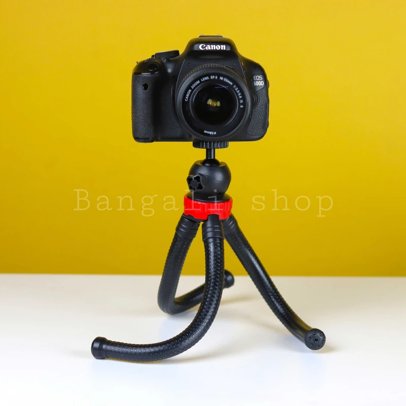 Octopus Tripod With Ball Head- Best For DSLR Or Smartphone Vlogging & Table Stand