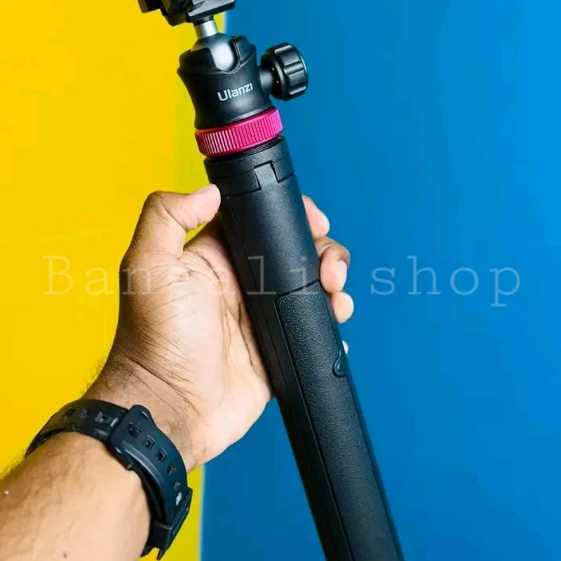 Ulanzi MT44 Extendable Vlog Tripod With 360° Ball Head – Black Color