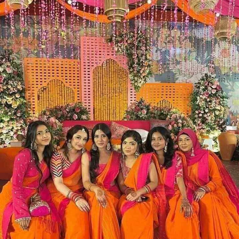 ধুপিয়ান সিল্ক শাড়ি(ব্লাউজসহ)