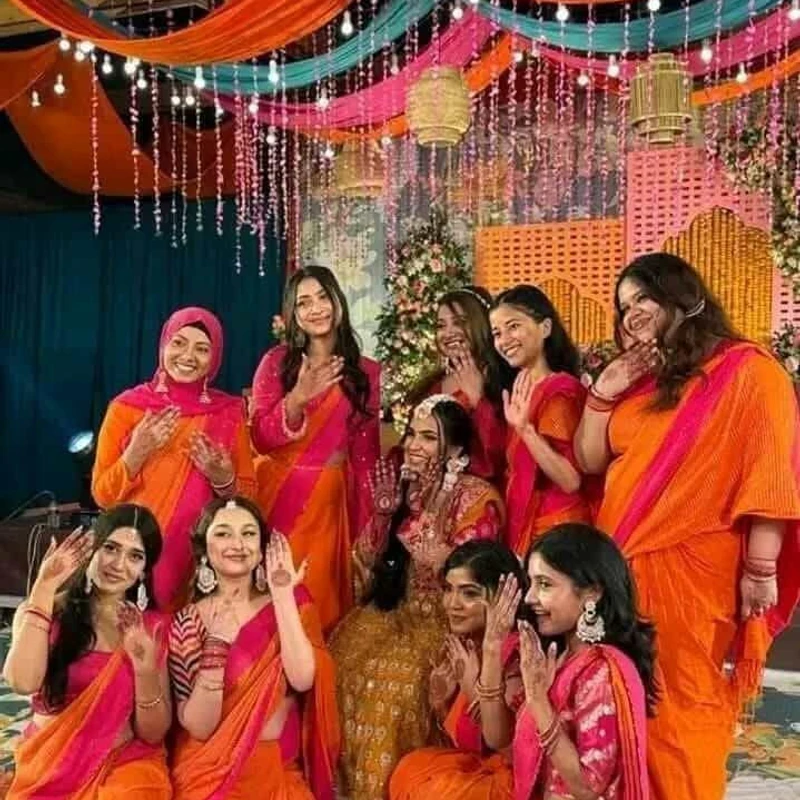 ধুপিয়ান সিল্ক শাড়ি(ব্লাউজসহ) - Thumbnail 4