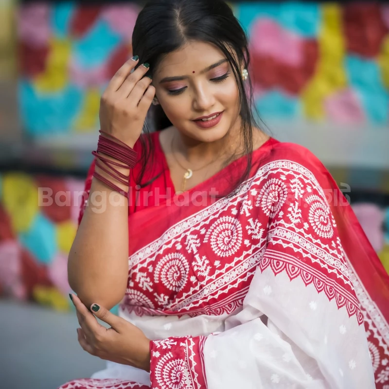 পূজা কালেকশন (ব্লাউজসহ)