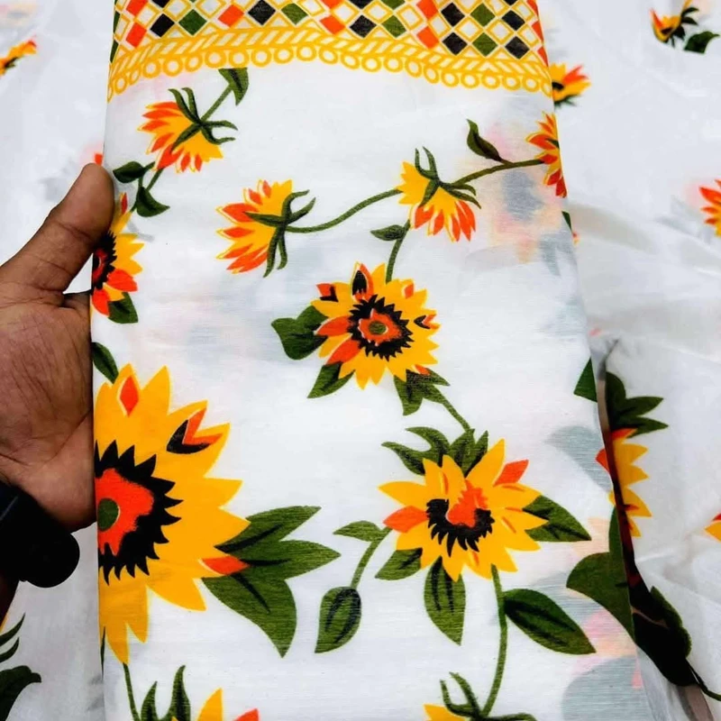 সিল্ক প্রিন্টেড শাড়ি