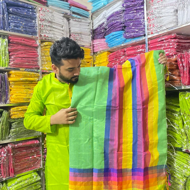 চুমকি রংধনু শাড়ি। - Thumbnail 3