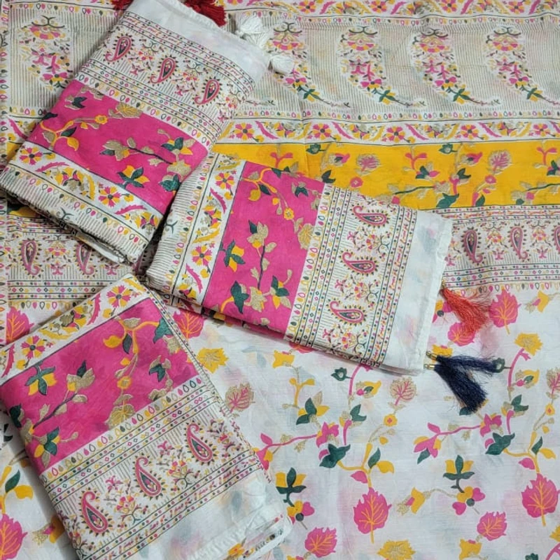 আফসান ভাইরাল প্রিন্ট শাড়ি - Thumbnail 7