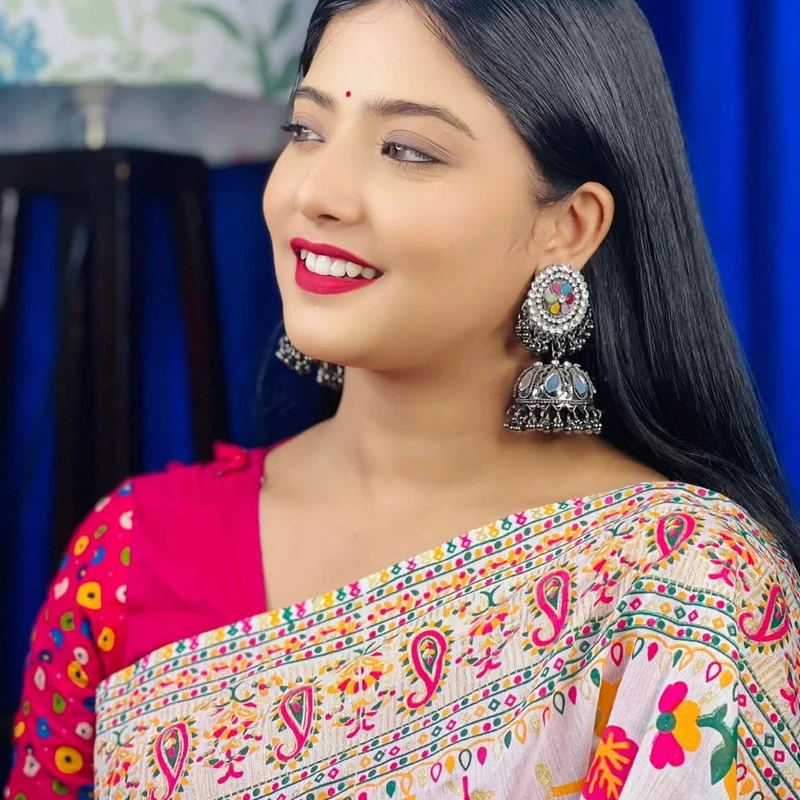 আফসান ভাইরাল প্রিন্ট শাড়ি - Thumbnail 5