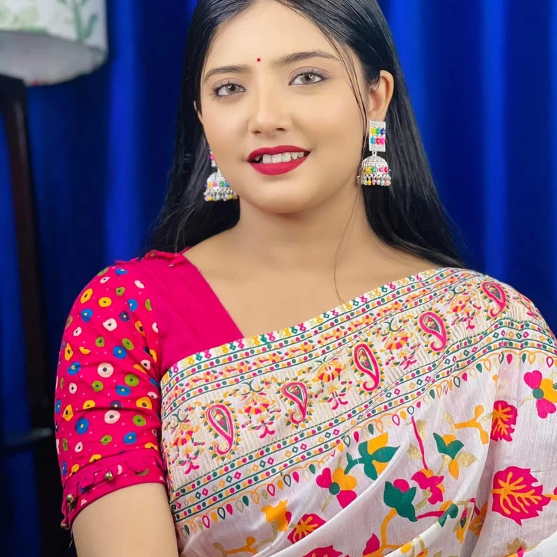 আফসান ভাইরাল প্রিন্ট শাড়ি - Thumbnail 8