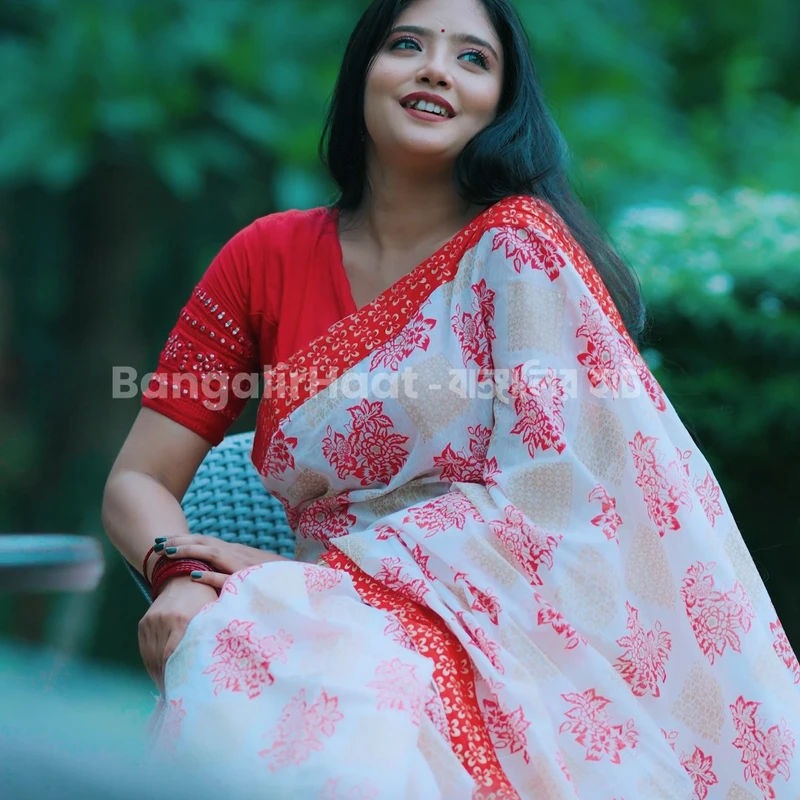 পূজা কালেকশন (ব্লাউজসহ)