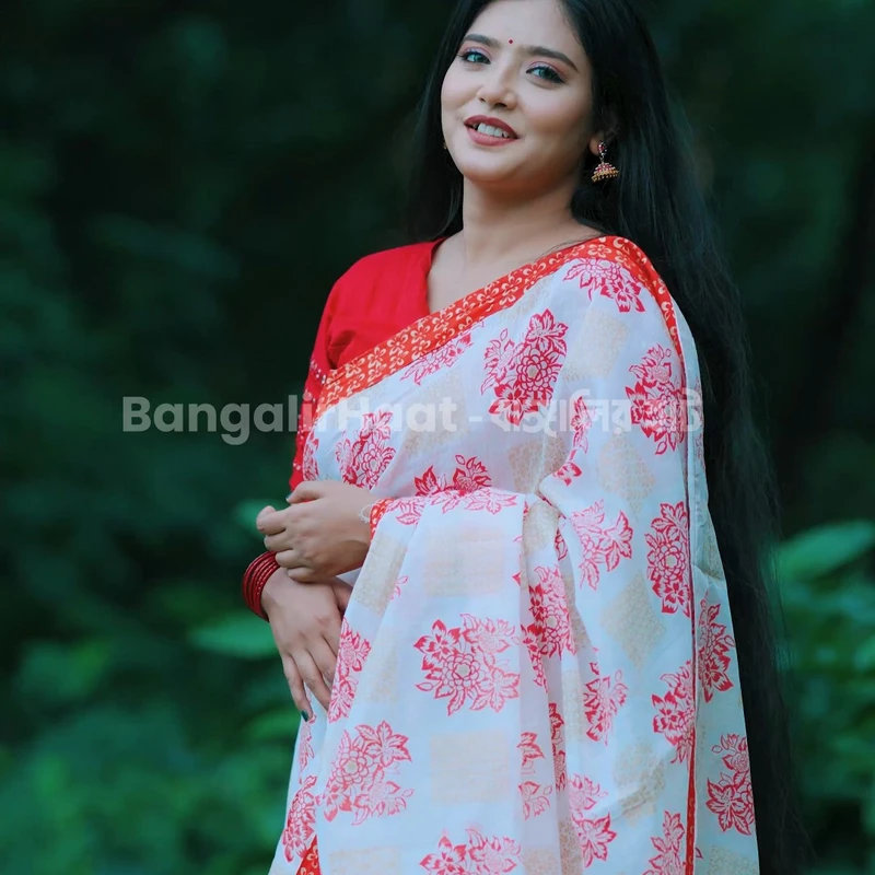 পূজা কালেকশন (ব্লাউজসহ)