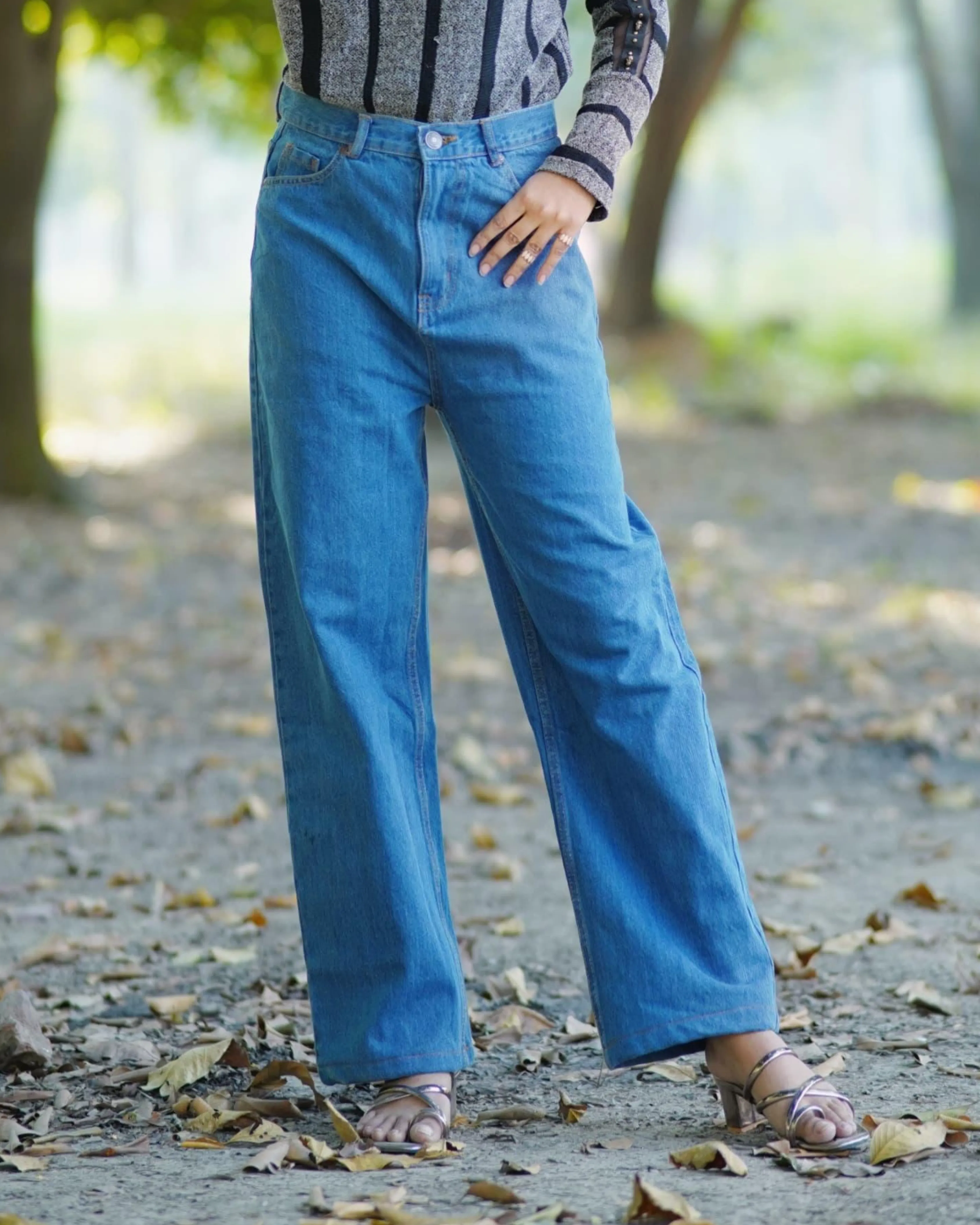 Blue Baggy Jeans