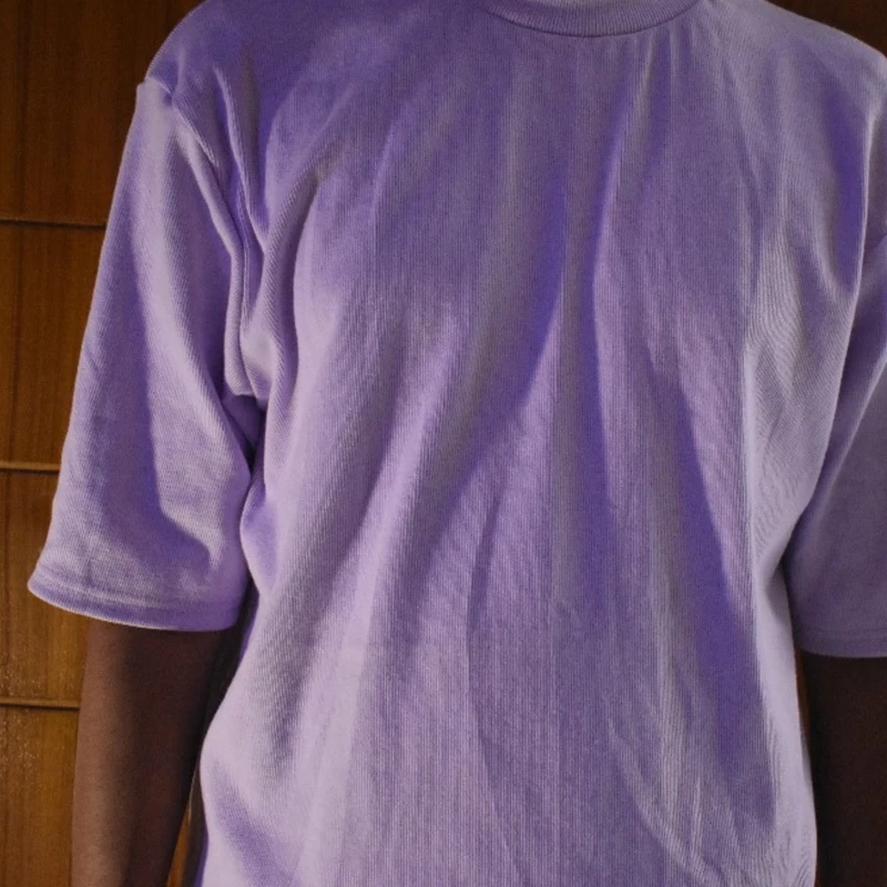 Men's Oversized Drop Shoulder T-Shirt in Lavender