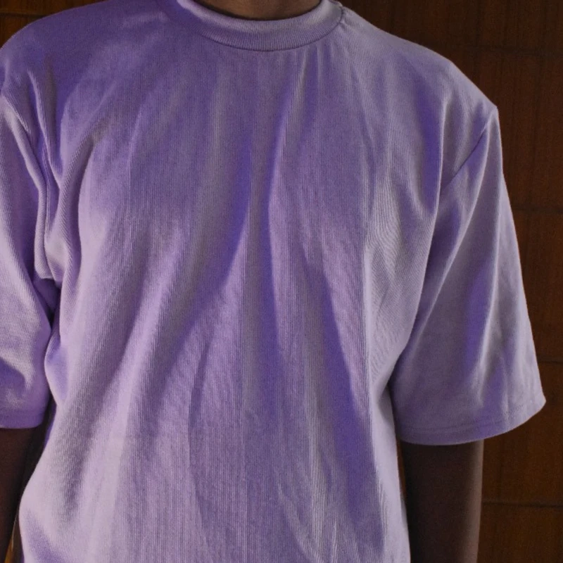 Men's Oversized Drop Shoulder T-Shirt in Lavender