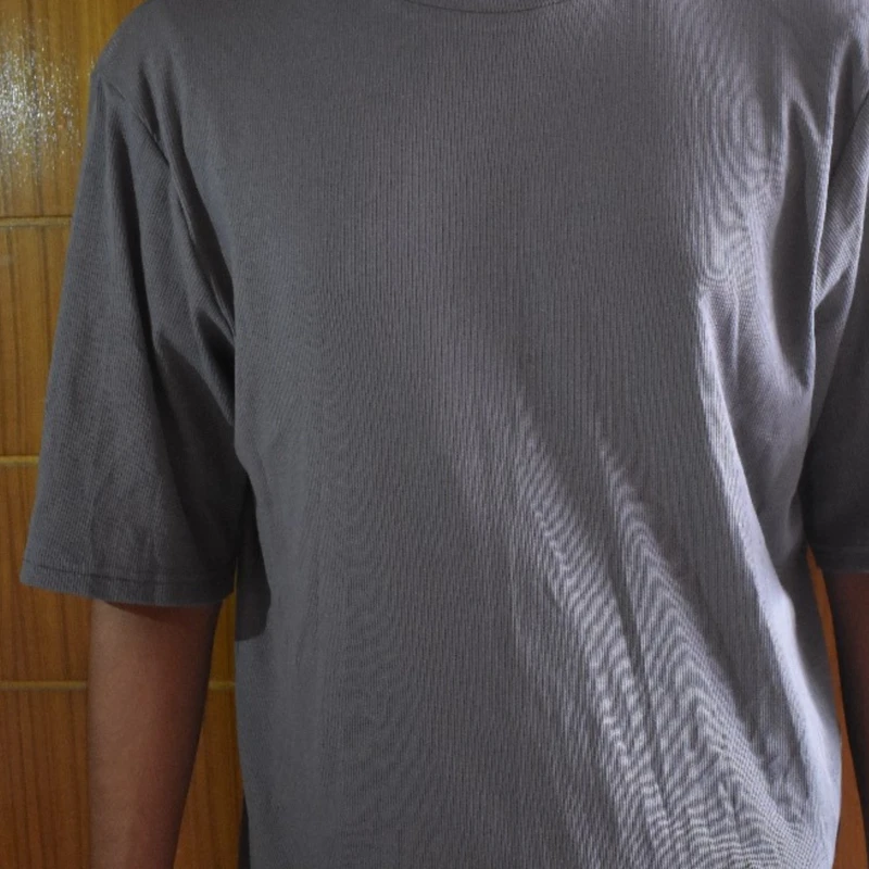 Men's Oversized Drop Shoulder T-Shirt in Gray