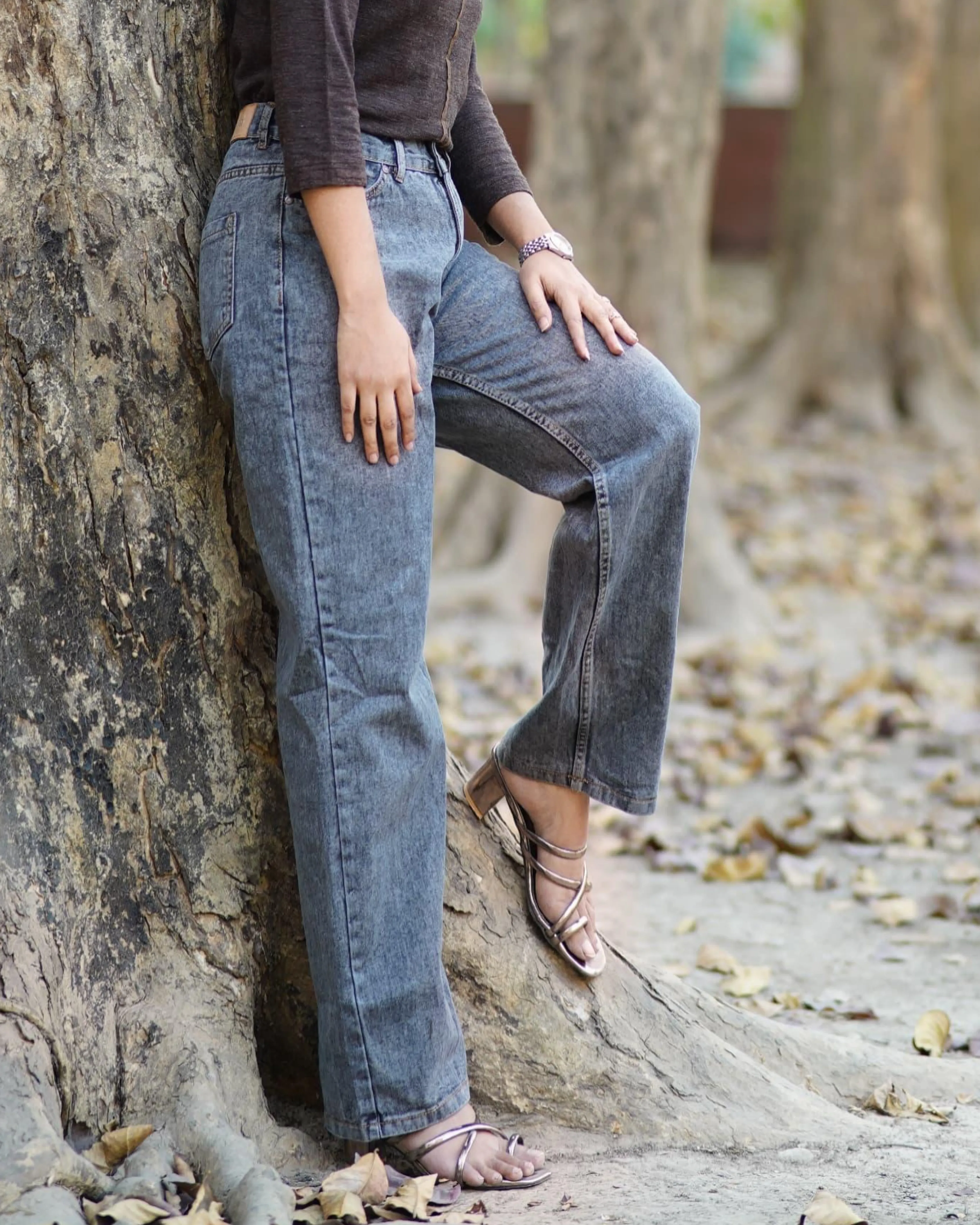 Acid Wash Baggy Jeans