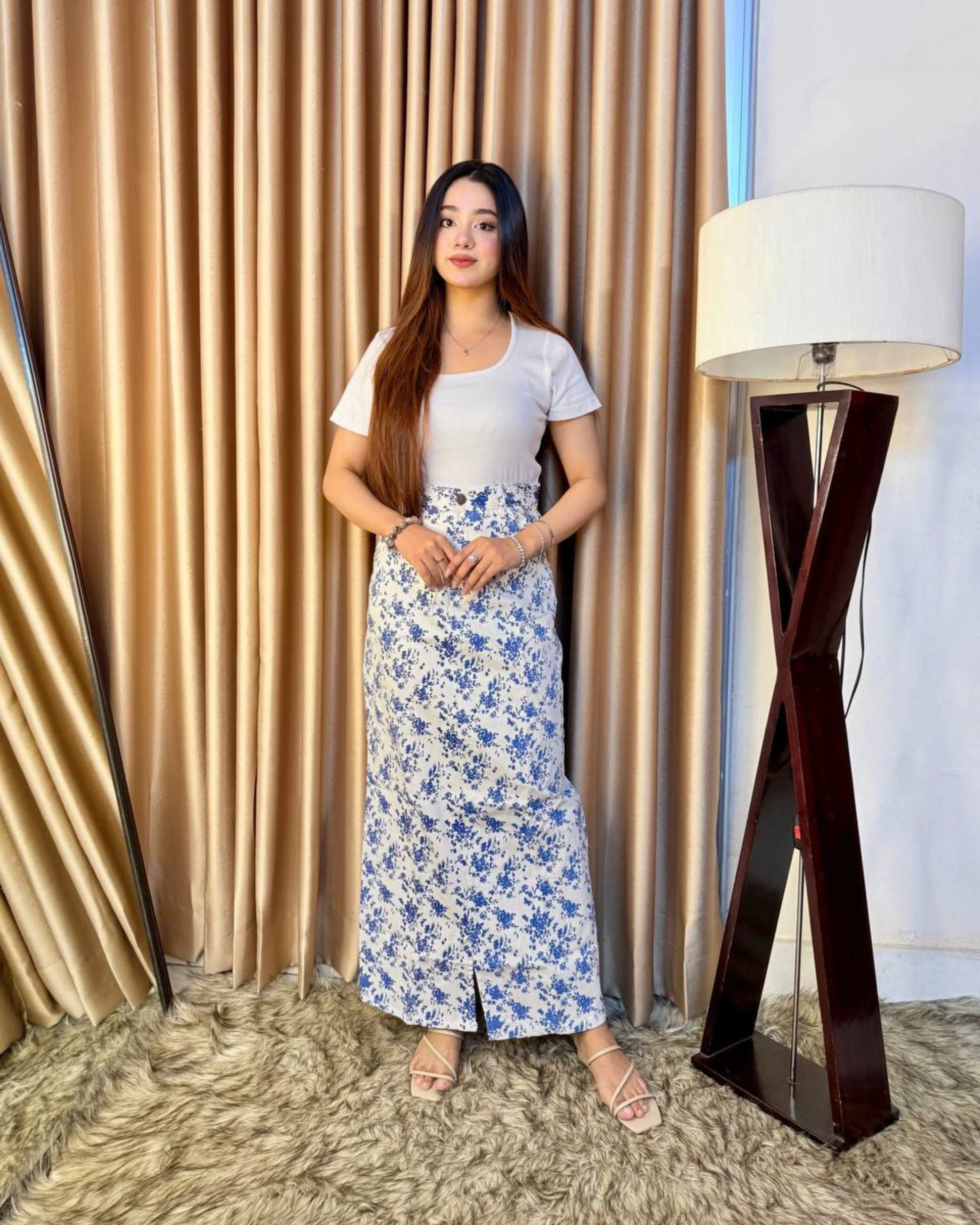 Floral Printed Skirt