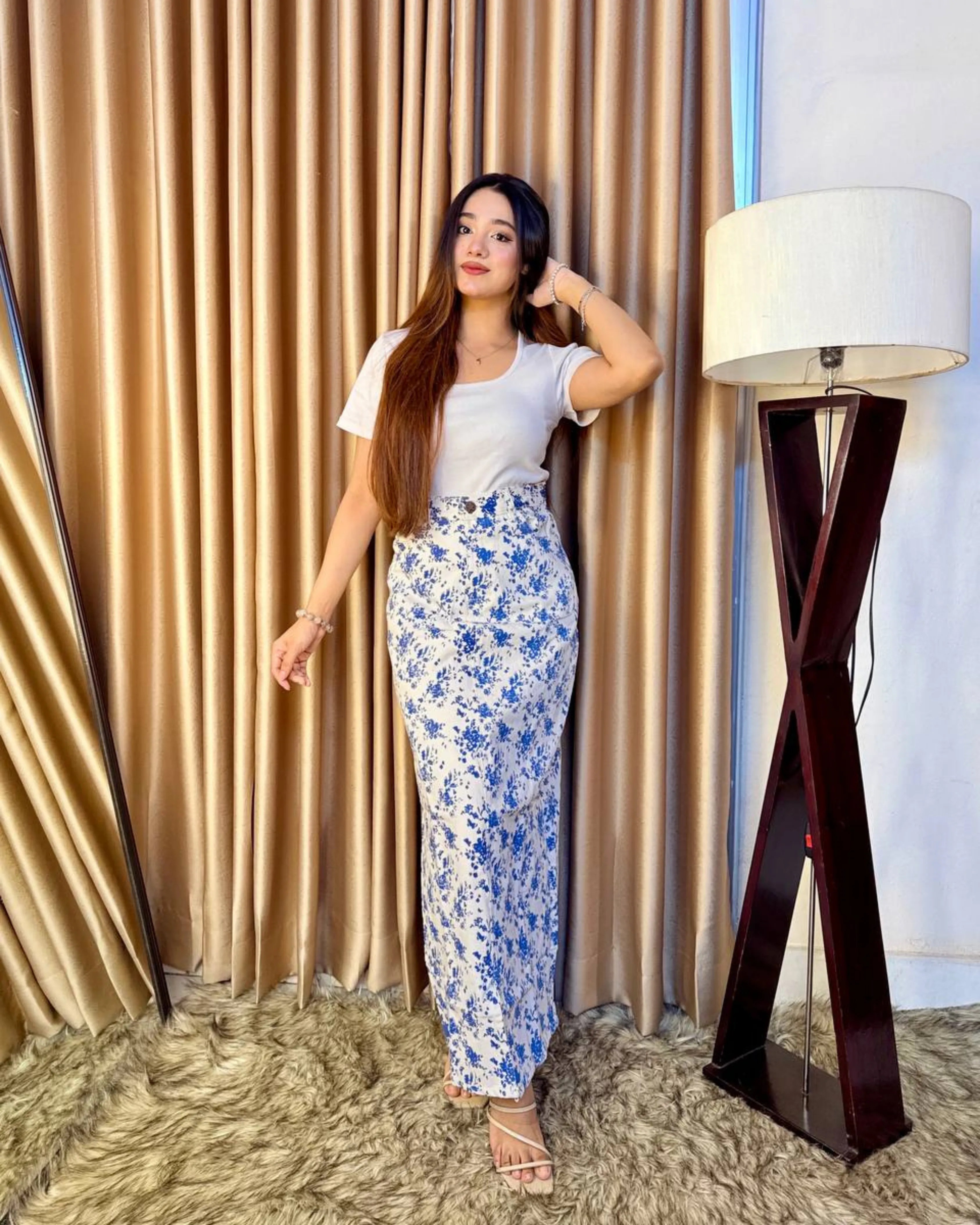 Floral Printed Skirt