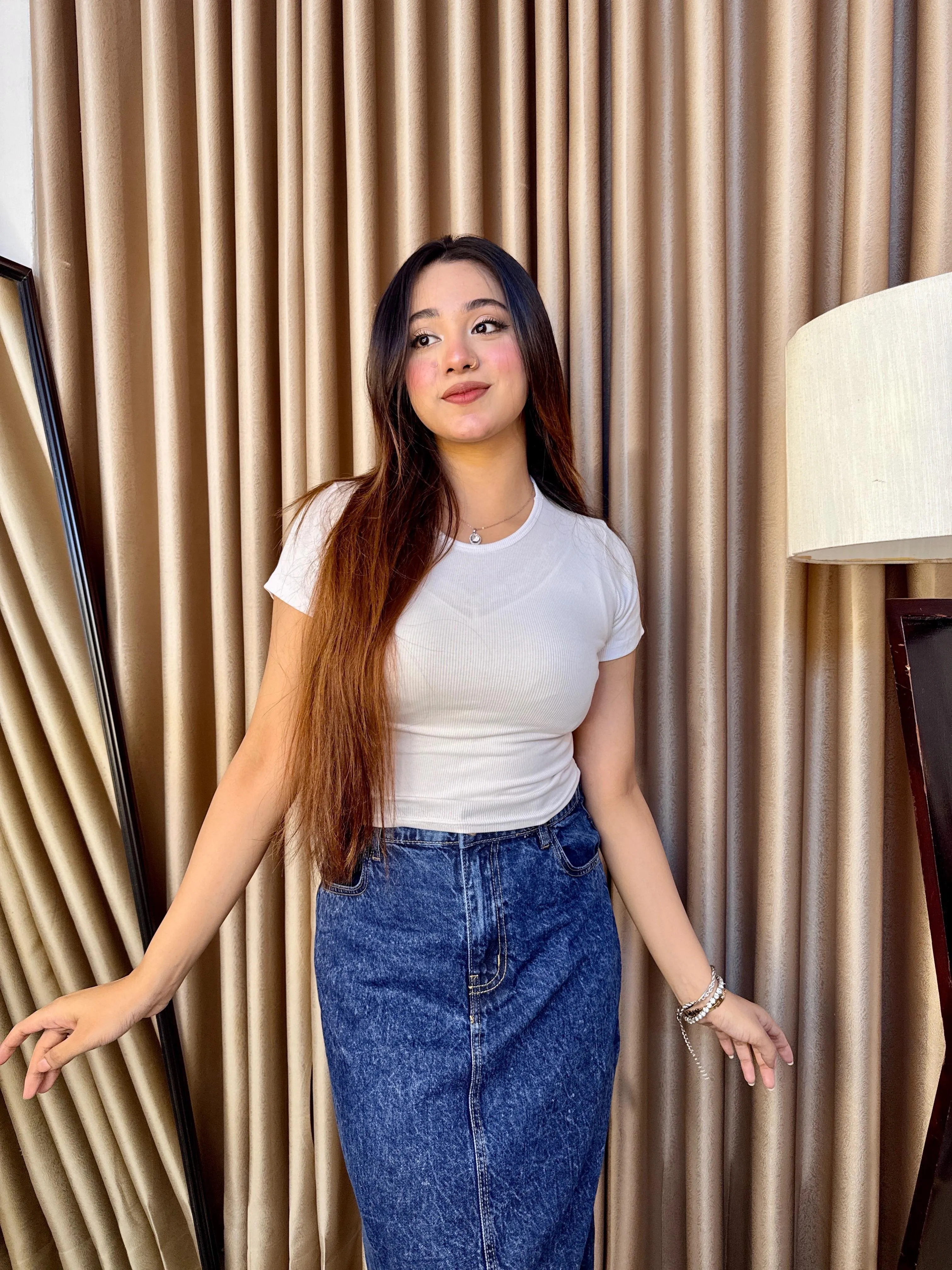 Basic Crop Tops in white