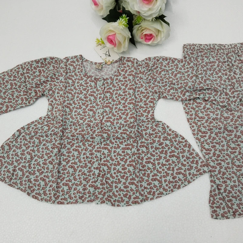 বেবী গার্ল ফুলহাতা সেট ০২২