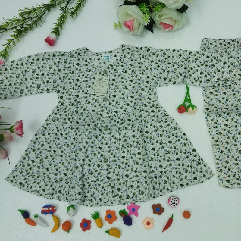 বেবি গার্ল ফুলহাতা সেট ০২৬