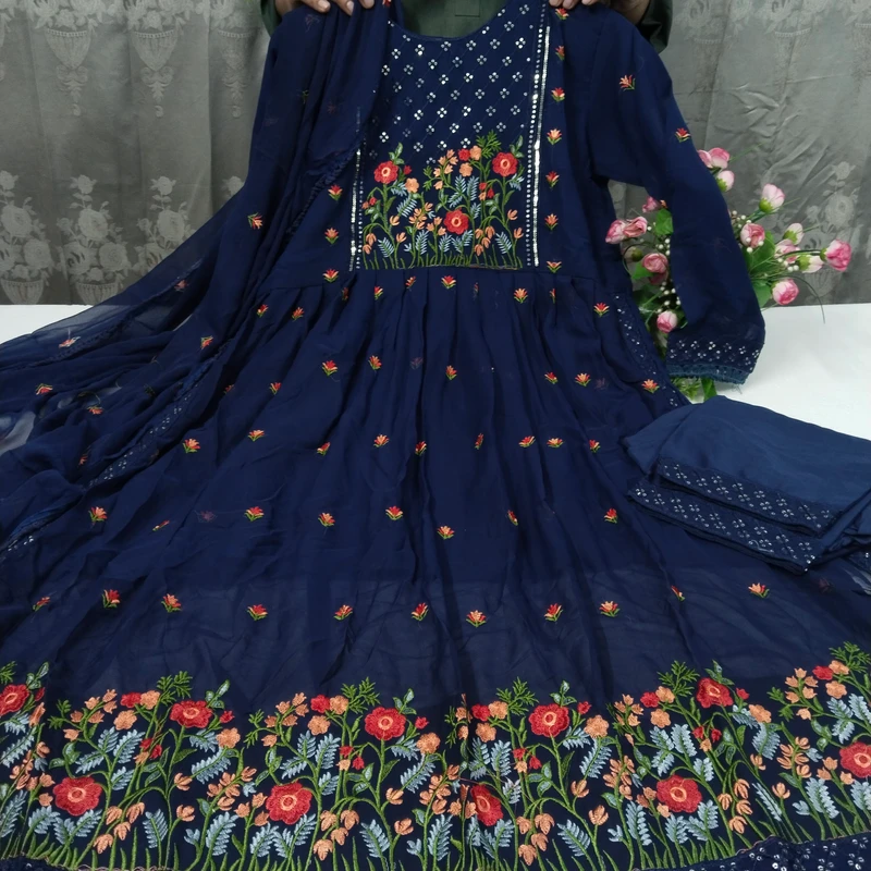 জর্জেট কাজ করা ০৩২